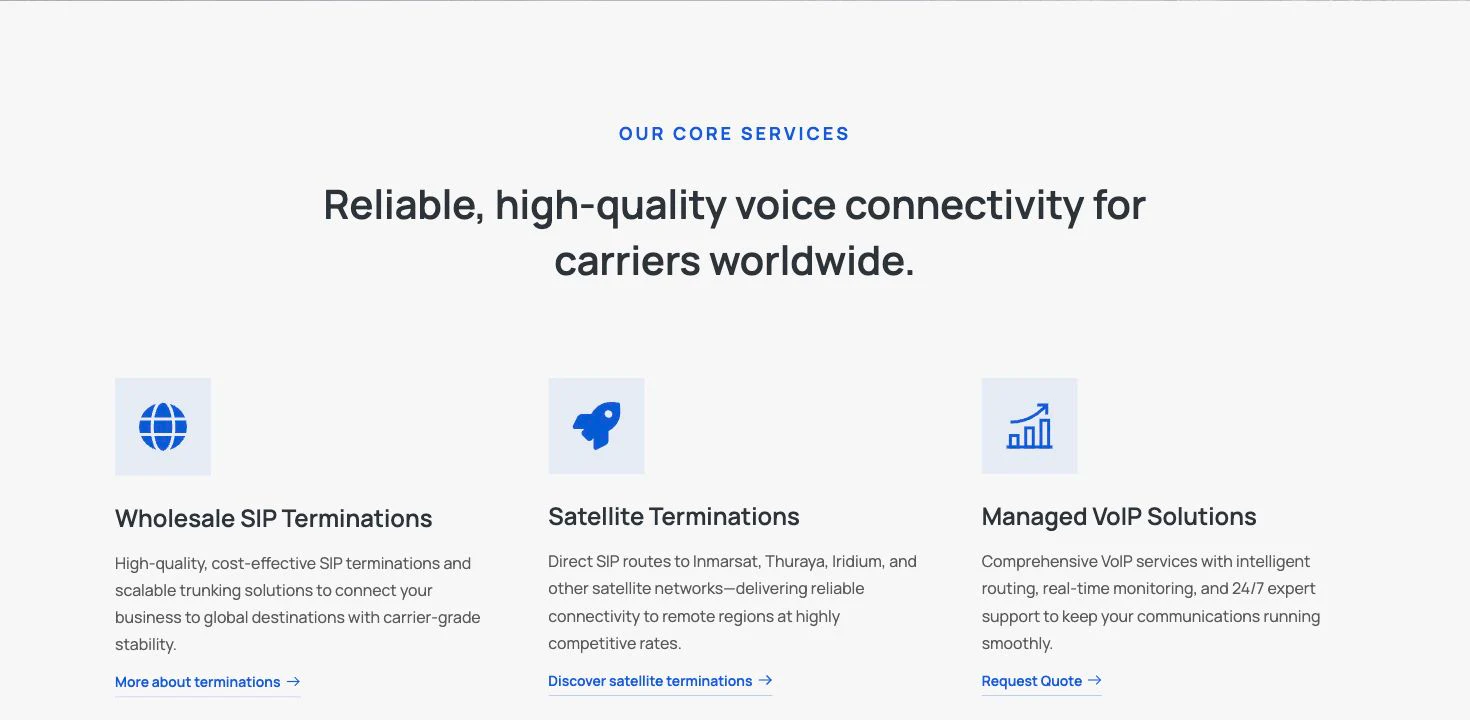 EasyVoipCall - WordPress Telecom Company Website screenshot 2