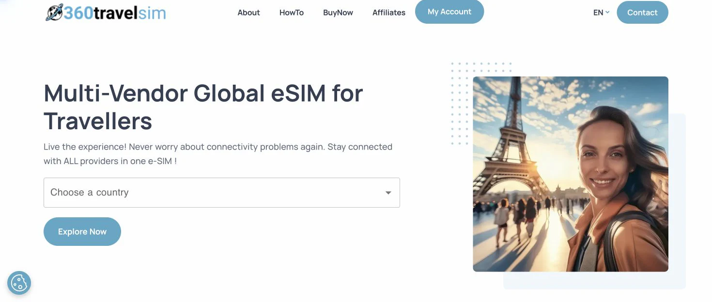 Publiczny sklep eSIM 360TravelSIM w Next.js z wyszukiwaniem kierunku