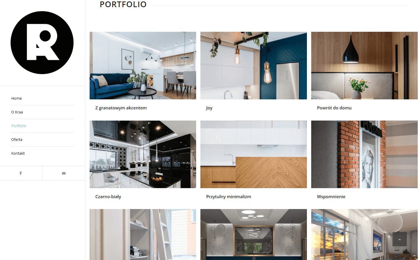 KRAA - Interior Design Portfolio Website screenshot 2
