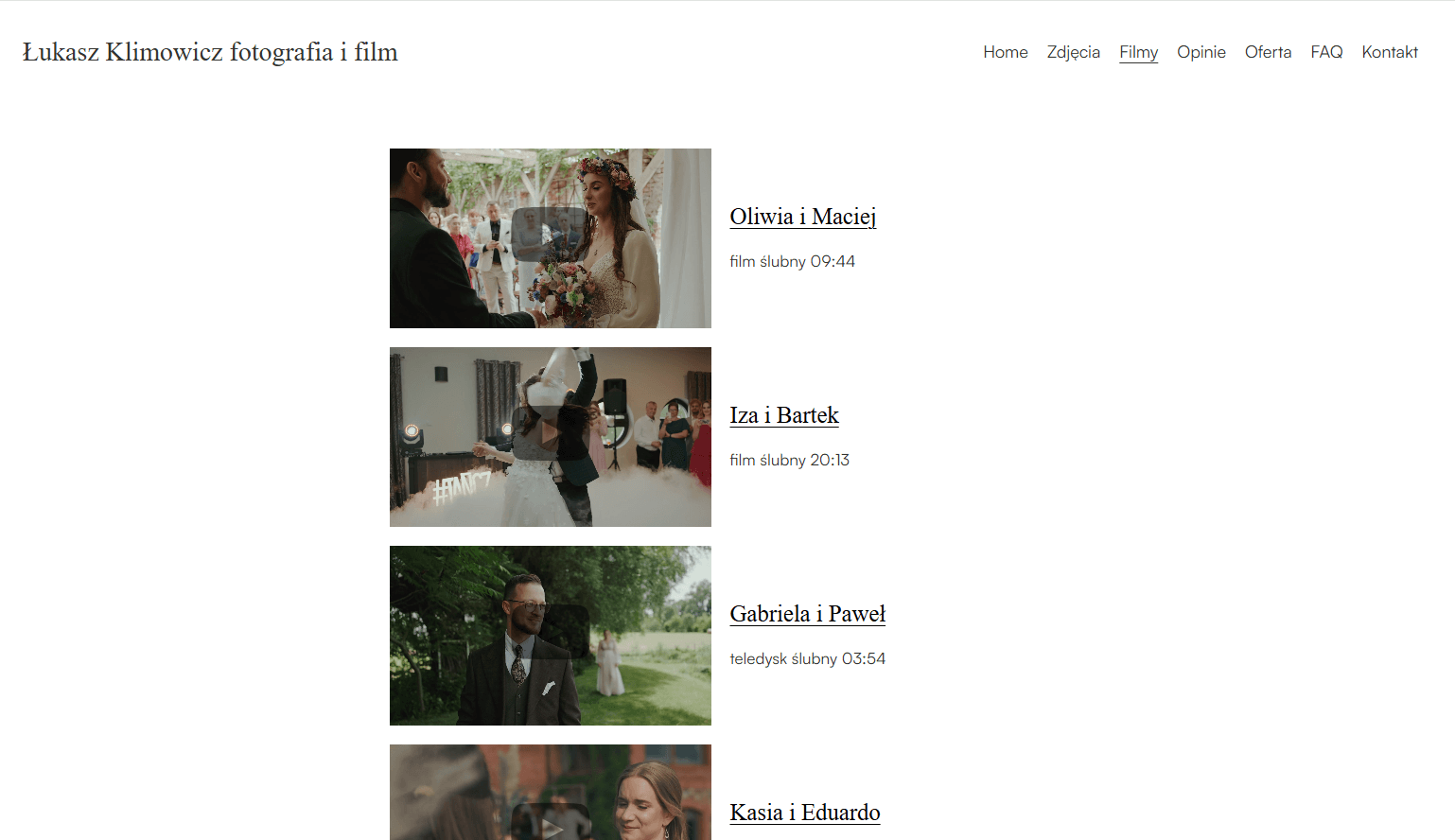 Wedding Photography & Videography Portfolio