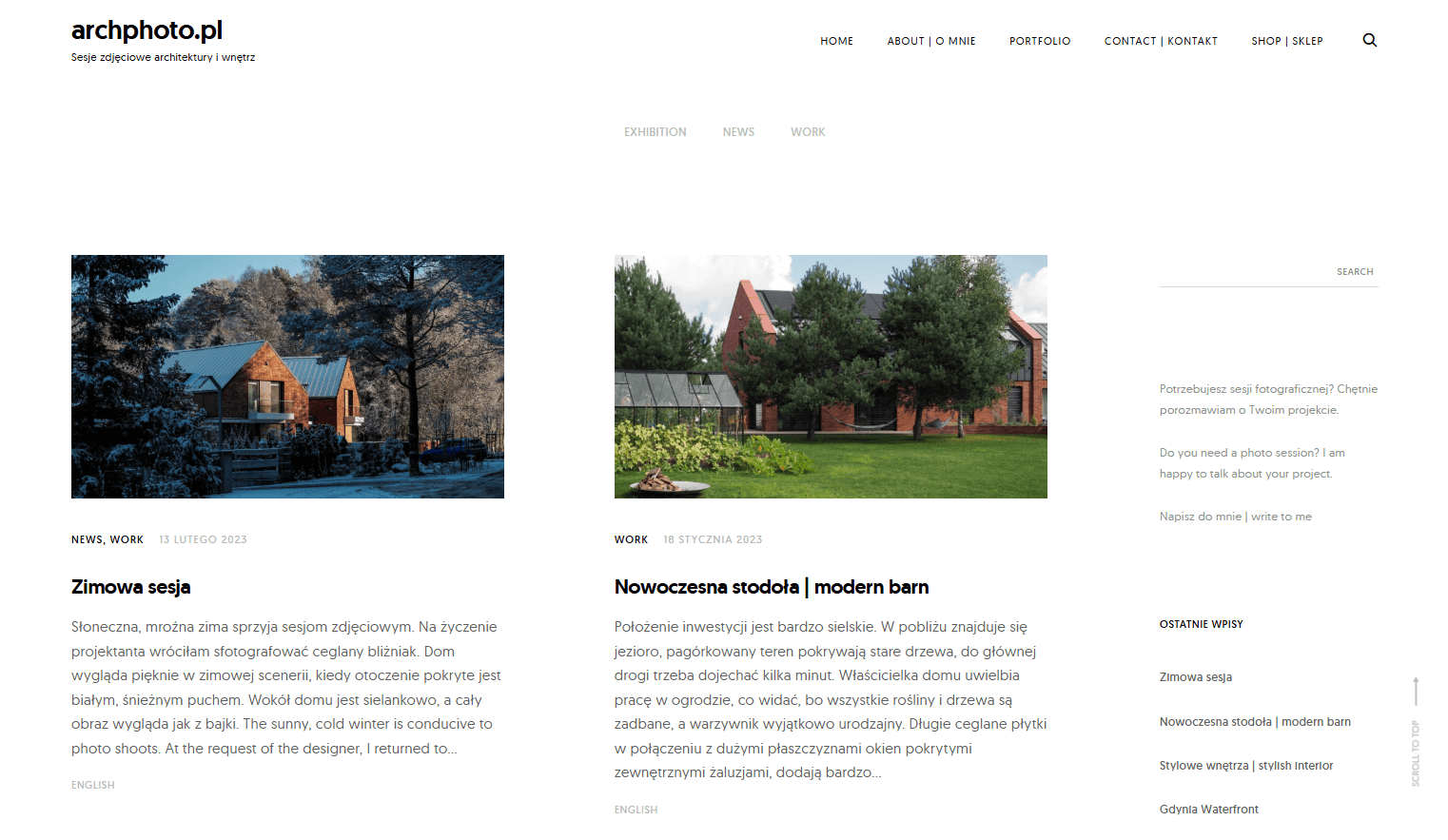 architektura i wnętrza fotografia AP